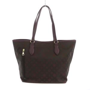 russet トートバッグ モノグラム ダークブラウン パープル