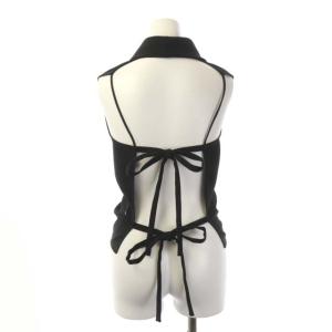 Martin Margiela 1 2019年製 Cowl Neck Apron Top カットソー ノースリーブ  38 ブラック