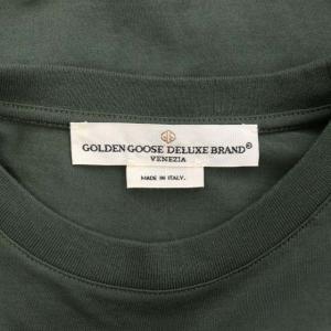 GOLDEN GOOSE ロゴTシャツ 半袖 クルーネック カーキ