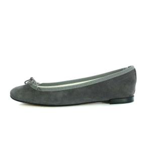 Repetto CENDRILLON BALLERINA バレエシューズ フラット リボンモチーフ ゴートスキン スエード 38 24cm