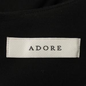 ADORE ウールスムースカットソー 長袖 バルーンスリーブ 38 ブラック