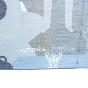 HERMES カレ H65 21SS ハローミスターファリエール アシエ グレー アントラシト