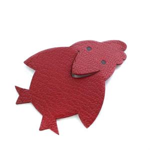 ピカブック ブックマーク しおり レザー ボルドー