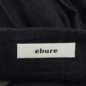 ebure スカート デニム ギャザー 36 インディゴ