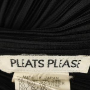 PLEATS PLEASE ISSEY MIYAKE イッセイミヤケ プリーツ ダブルジップベスト 襟付き 3 ブラック