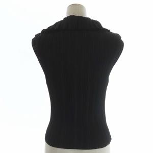 PLEATS PLEASE ISSEY MIYAKE イッセイミヤケ カットソー プリーツ Vネック 3 ブラック