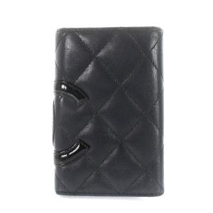 CHANEL カンボンライン キーケース 6連 レザー ブラック