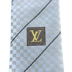 LOUIS VUITTON クラヴァット エク ネクタイ シルク グレー