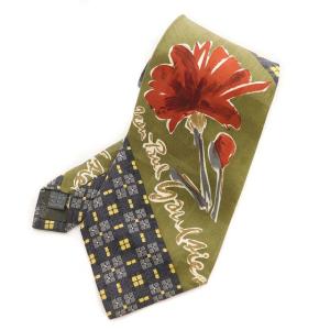 ネクタイ ワイドタイ 総柄 シルク マルチカラー