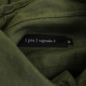 1PIU1UGUALE3 PLAIN LINEN シャツ 4 カーキ