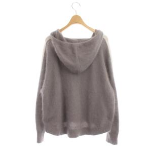 Grace Class 21AW アンゴラニットパーカー ジップアップ フード 36 グレー