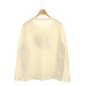 Grace Class 21AW ナンバーモチーフニットトップ セーター プルオーバー 長袖 36 オフホワイト ブラック