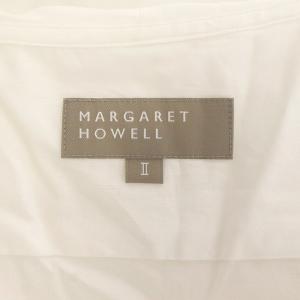 MARGARET HOWELL WASHED COTTON シャツ 2 ホワイト