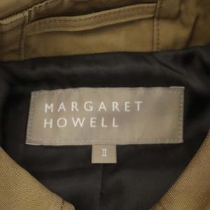 MARGARET HOWELL コットンステンカラーコート ロング ベルト付き2 ベージュ