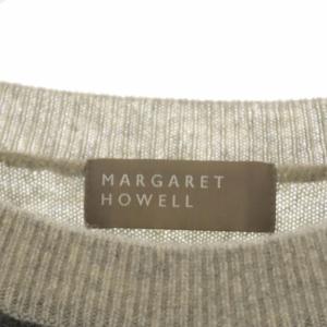 MARGARET HOWELL ニット アーガイル柄 2 ライトグレー