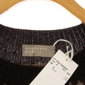 MARGARET HOWELL ニット カシミヤ混 フェアアイル柄 2 ダークブラウン