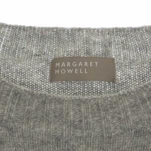 MARGARET HOWELL ニット カシミヤ混 2 ライトグレー
