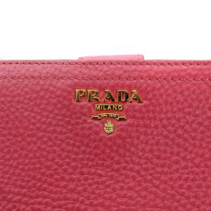 PRADA 財布 二つ折り レザー ピンク OH