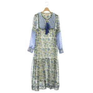 Padra Print Jodhpur Dress ブロックプリント XS 白系