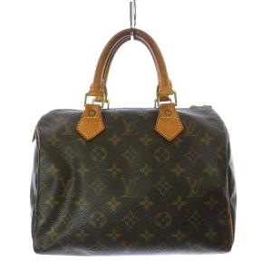 LOUIS VUITTON M41528 モノグラム スピーディ25 ハンドバッグ 茶