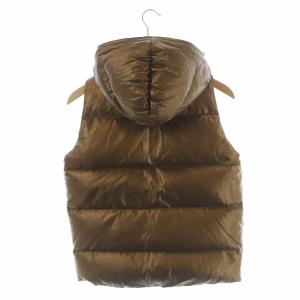 MARK&LONA ダウンベスト ジップアップ ワッペンM ゴールド