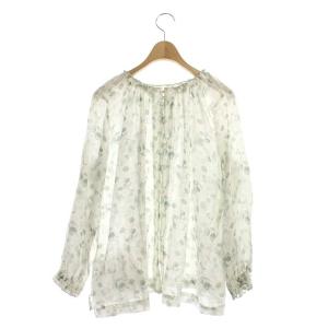 nest Robe EUCALYPTUS プリントブラウス 2WAY 総柄 F オフホワイト