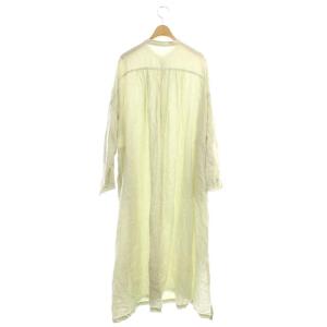 nest Robe リネン 天然染めカフタンワンピース シャツワンピース ミント