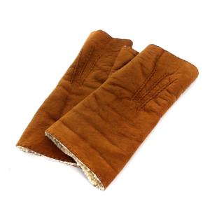 MARGARET HOWELL 手袋 フィンガーレス ムートン ブラウン