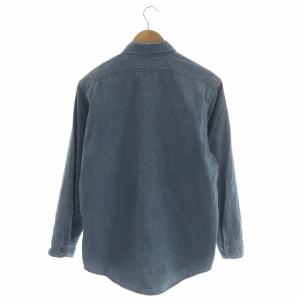 MADISONBLUE HAMPTON デニムシャツ 長袖 前開き 01 ブルー