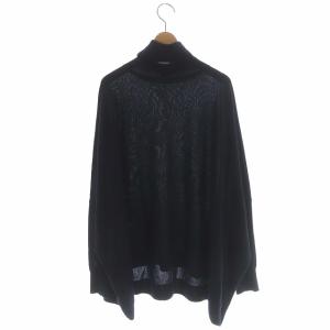 L'Appartement T/N Volume Knit ニット セーター タートルネック 長袖 ドルマン ネイビー