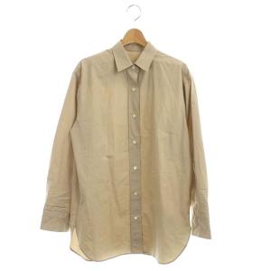 washer シャツ ブラウス 長袖 前開き ライトベージュ