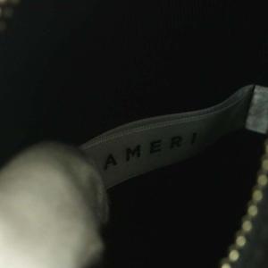 Ameri VINTAGE PYRAMID CHAIN BAG 2WAY シープレザー ブラック