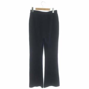 L'Appartement FLARE KNIT PANT ニットパンツ ワイド フレア イージー 34 紺 ネイビー