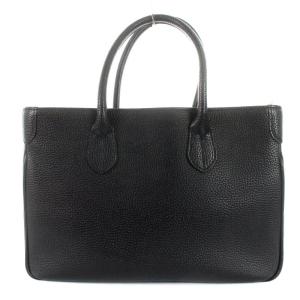 A.D.M.J. トートバッグ シュリンクレザー  ブラック