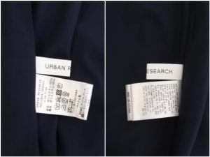 URBAN RESEARCH 20SS ナチュラルアンティークフラワープリントワンワンピース ロング 長袖 花柄 F 紺 白 黄色 ネイビー ホワイト イエロー