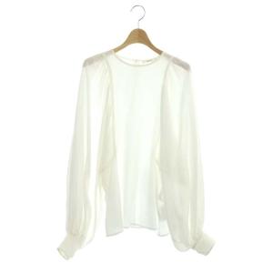 CELINE フィービー期 ブラウス シャツ 長袖 チュニック丈 36 白
