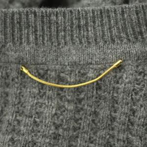 L'Appartement THERMAL KNIT セーター 長袖 カシミヤ混 グレー