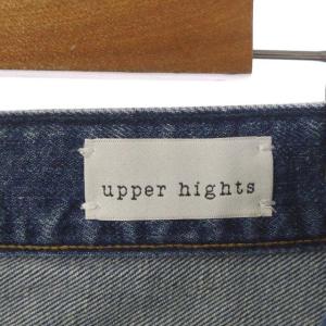 upper hights スピックアンドスパン別注 22SS THE NINETYS デニムパンツ ジーンズ テーパード ダメージ加工 ジッパーフライ