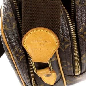 LOUIS VUITTON M45254 モノグラム リポーターPM ショルダーバッグ 茶