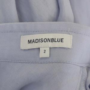 MADISONBLUE リネンタックサーキュラースカート フレア イレギュラーヘム ロング 2 ライトサックスブルー