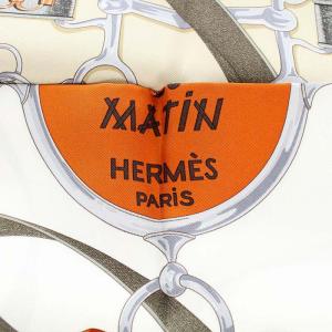 HERMES カレ90 La Promenade du Matin 朝の散歩 スカーフ シルク