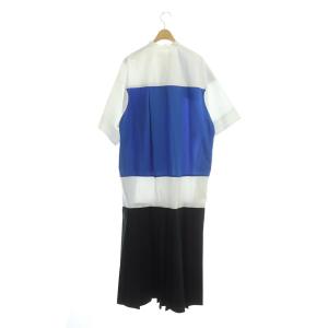 ENFOLD SOMELOS HALF SLEEVE DRESS シャツワンピース 半袖 38 マルチカラー