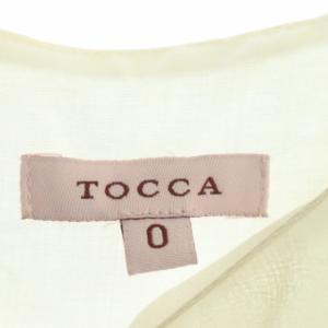 TOCCA ワンピース フリル プリーツ 花柄 0 ホワイト