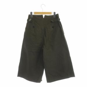 MHL. 20SS COTTON LINEN TWILL クロップド丈 ワイドパンツ 1 カーキ