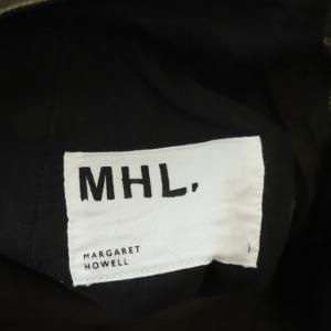 MHL. 20SS COTTON LINEN TWILL クロップド丈 ワイドパンツ 1 カーキ