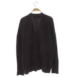 Shinzone ザシンゾーン アンデスワッフルカーディガン Vネック 長袖 コットン F ダークブラウン