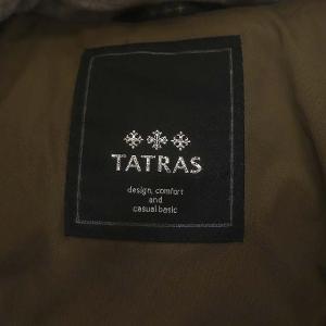 TATRAS BALENA ダウンコート ミドル丈 スナップボタン 総裏地 03 ライトブラウン