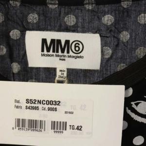 Maison Margiela 6 MM6 ブラウス ドット 42 ブラック