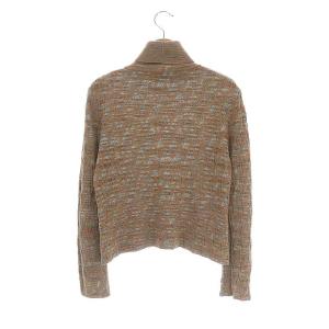 MISSONI 総柄 タートルネック 長袖ニット セーター ブラウン