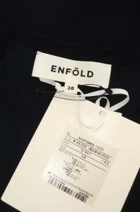 ENFOLD 22SS クラシック天竺 CUT×KNIT DRESS ノースリーブ ワンピース 五分袖 38